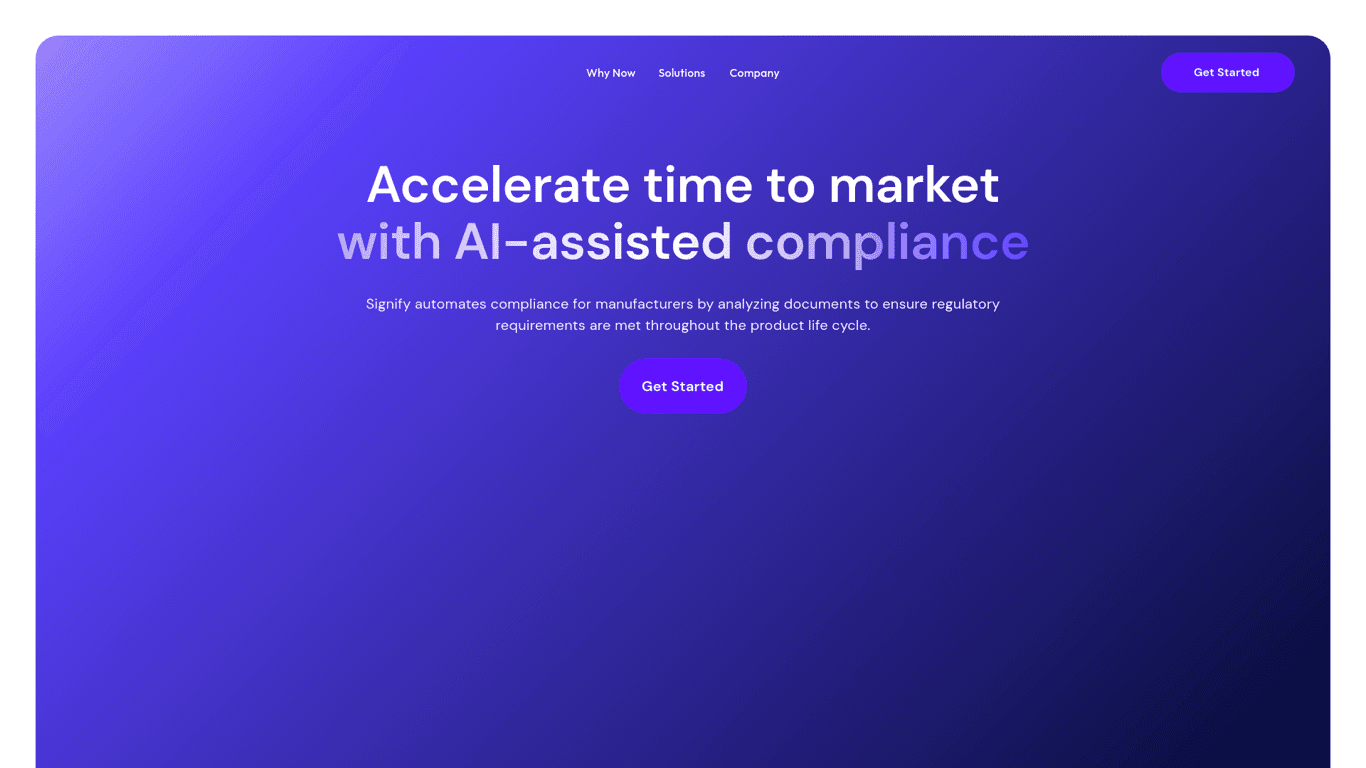 Signify screenshot