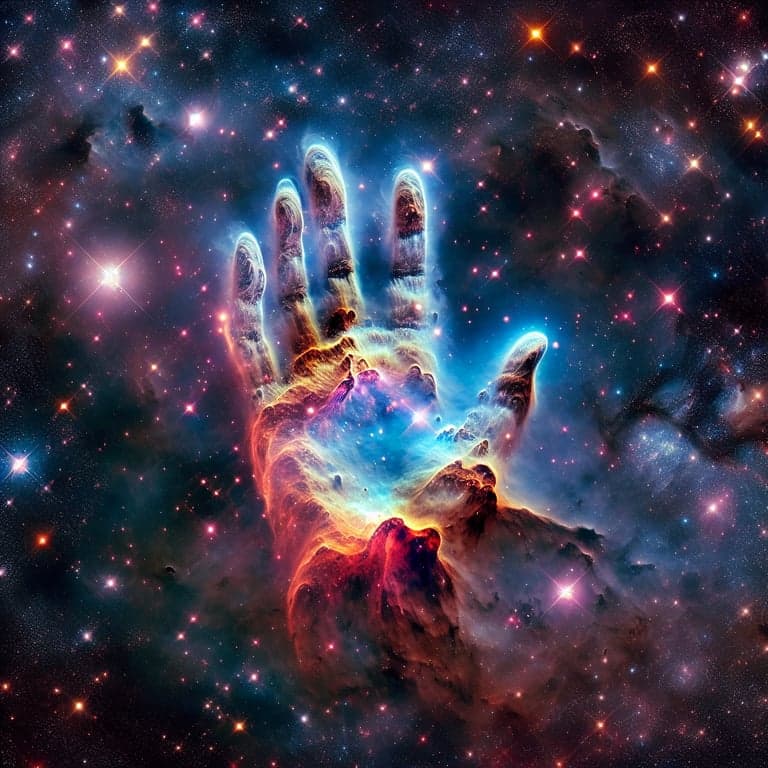NASA's Cosmic Hand Nebula Revealed in Stunning Multiwavelength Detail