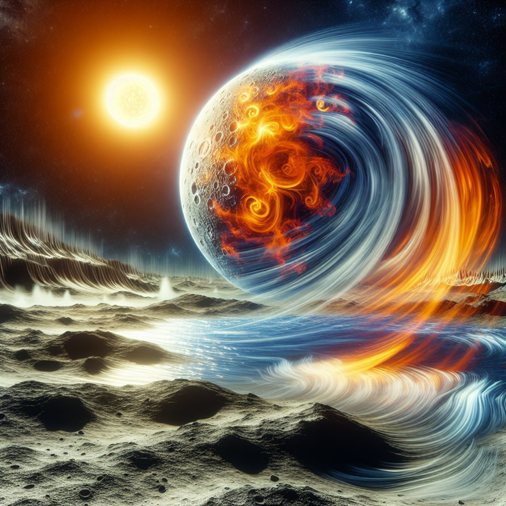 NASA Confirms Solar Wind as a Major Player in Moon's Water Formation