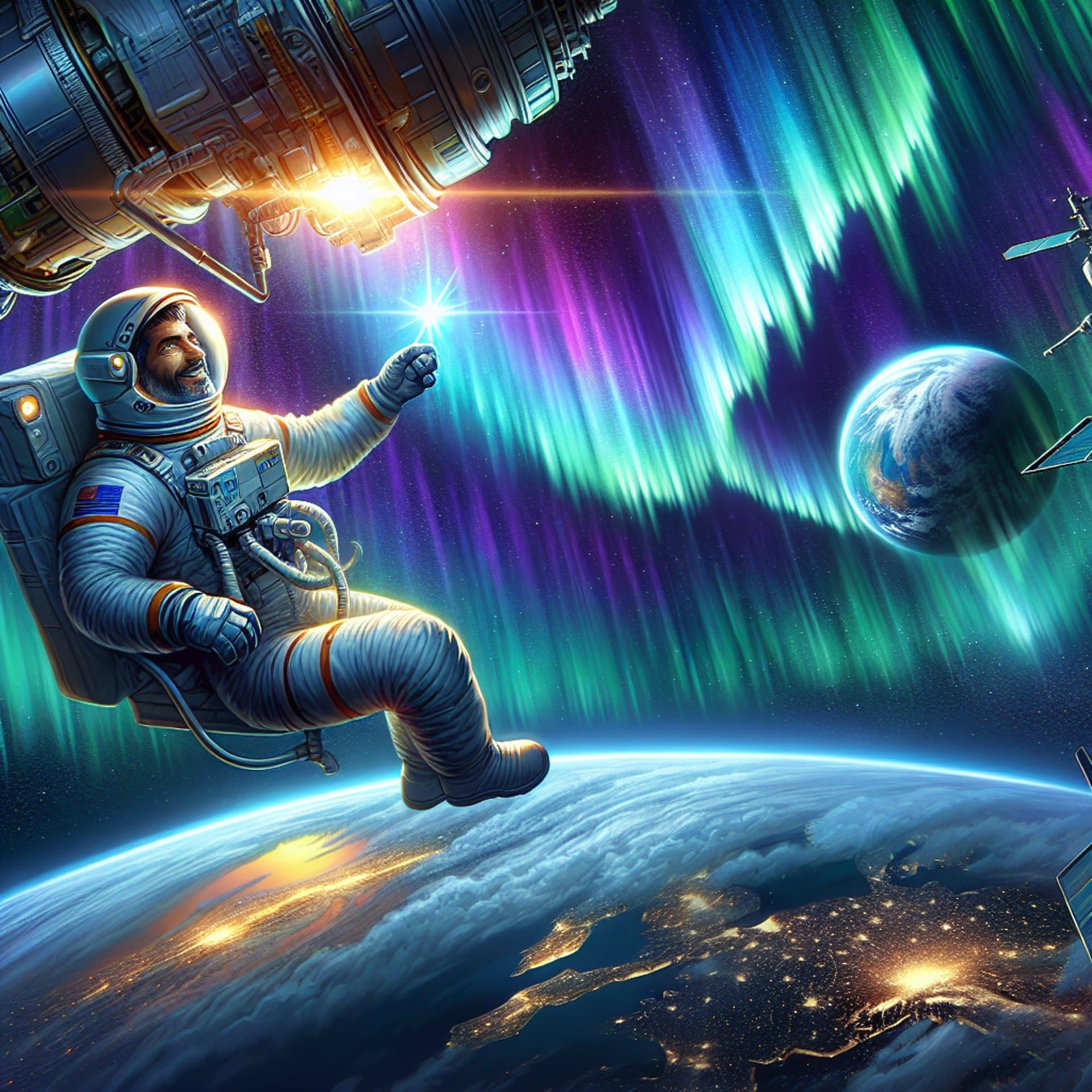 NASA Astronaut Captures Dazzling Aurora from Space