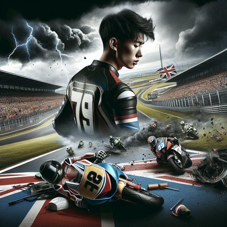 MotoGP Rookie Ai Ogura Faces Uncertainty After Friday Crash at British GP