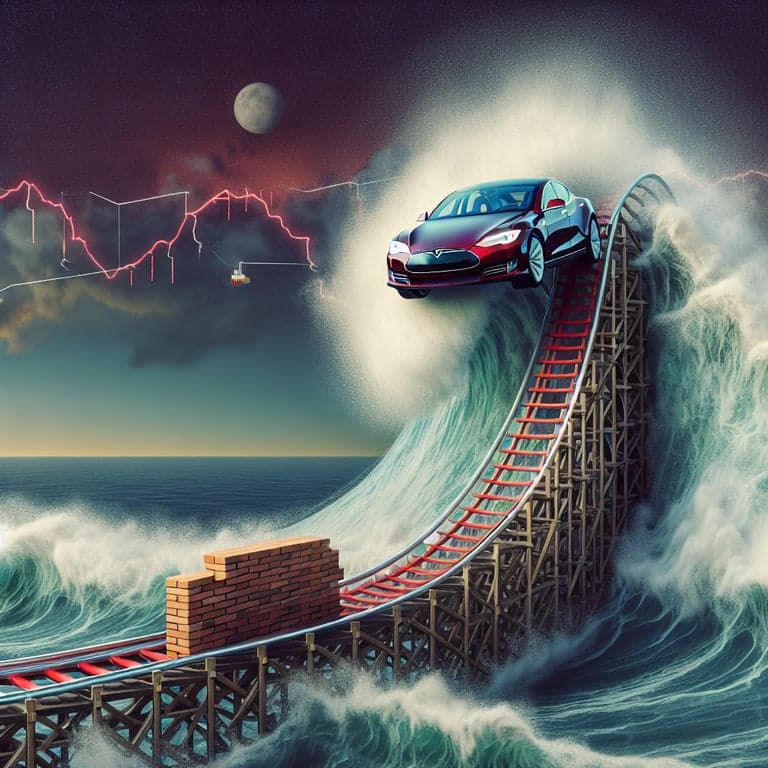 Tesla's Rollercoaster: Stock Hits a Wall Amid Market Waves