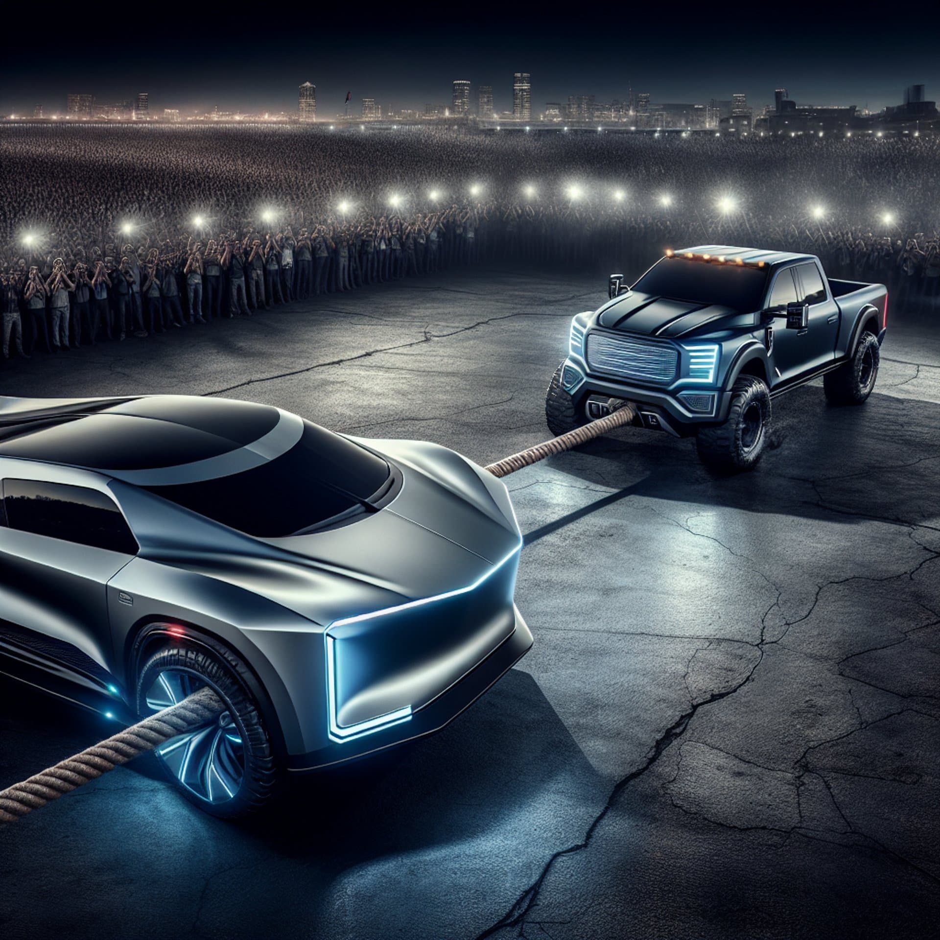 Tesla Cybertruck Meets Its Match: Tug-of-War with Diesel GMC Silverado Turns Heads