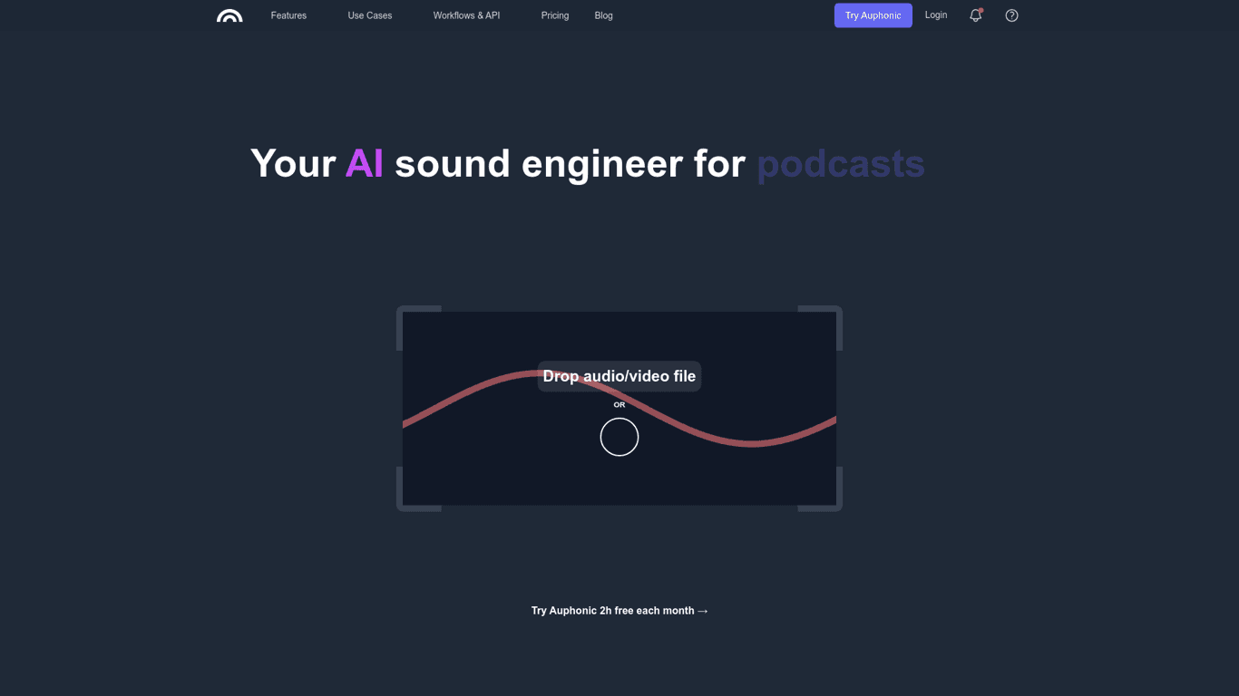 Auphonic screenshot