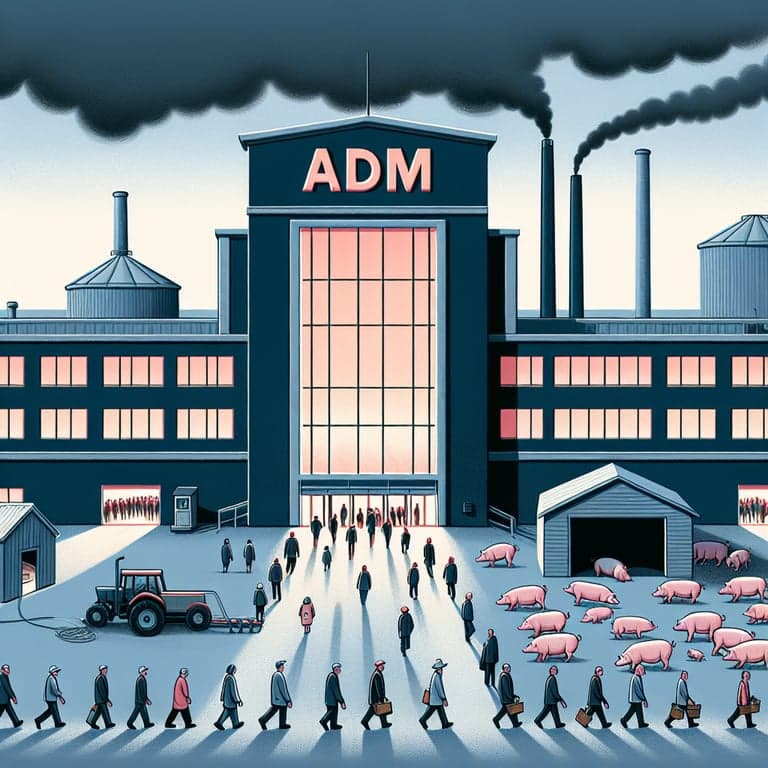 ADM Announces Major Layoffs Amid Profit Decline: A Ripple Effect on the Swine Industry