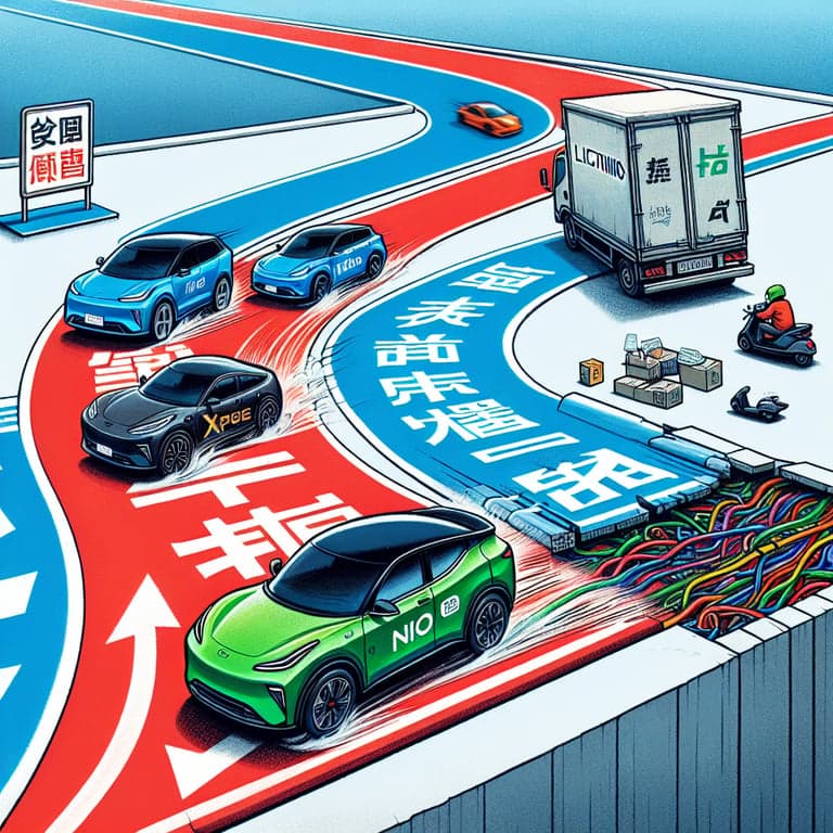 Chinese EV Giants Hit Speed Bump: Nio, XPeng, and Li Auto Face Delivery Declines!