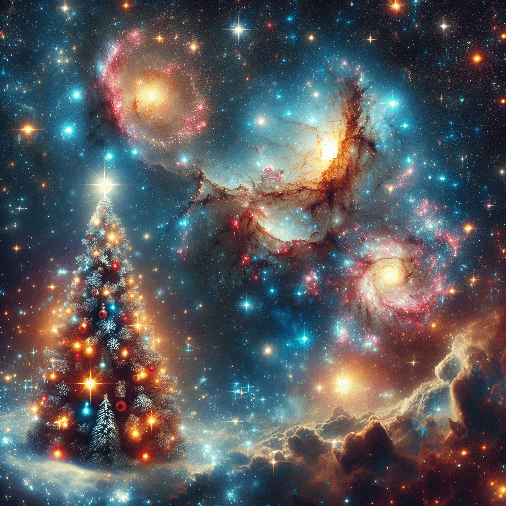 NASA Unveils Stunning 'Christmas Tree' and 'Christmas Wreath' Star Clusters in Festive Display