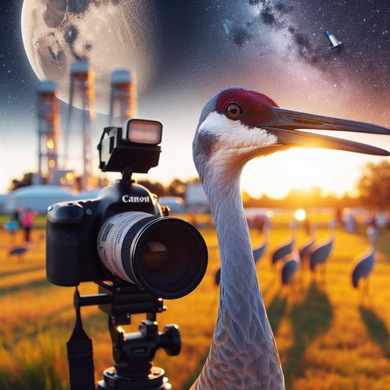 NASA's Instagram Stuns with Sandhill Crane Photo in a Surprising Wildlife Showcase