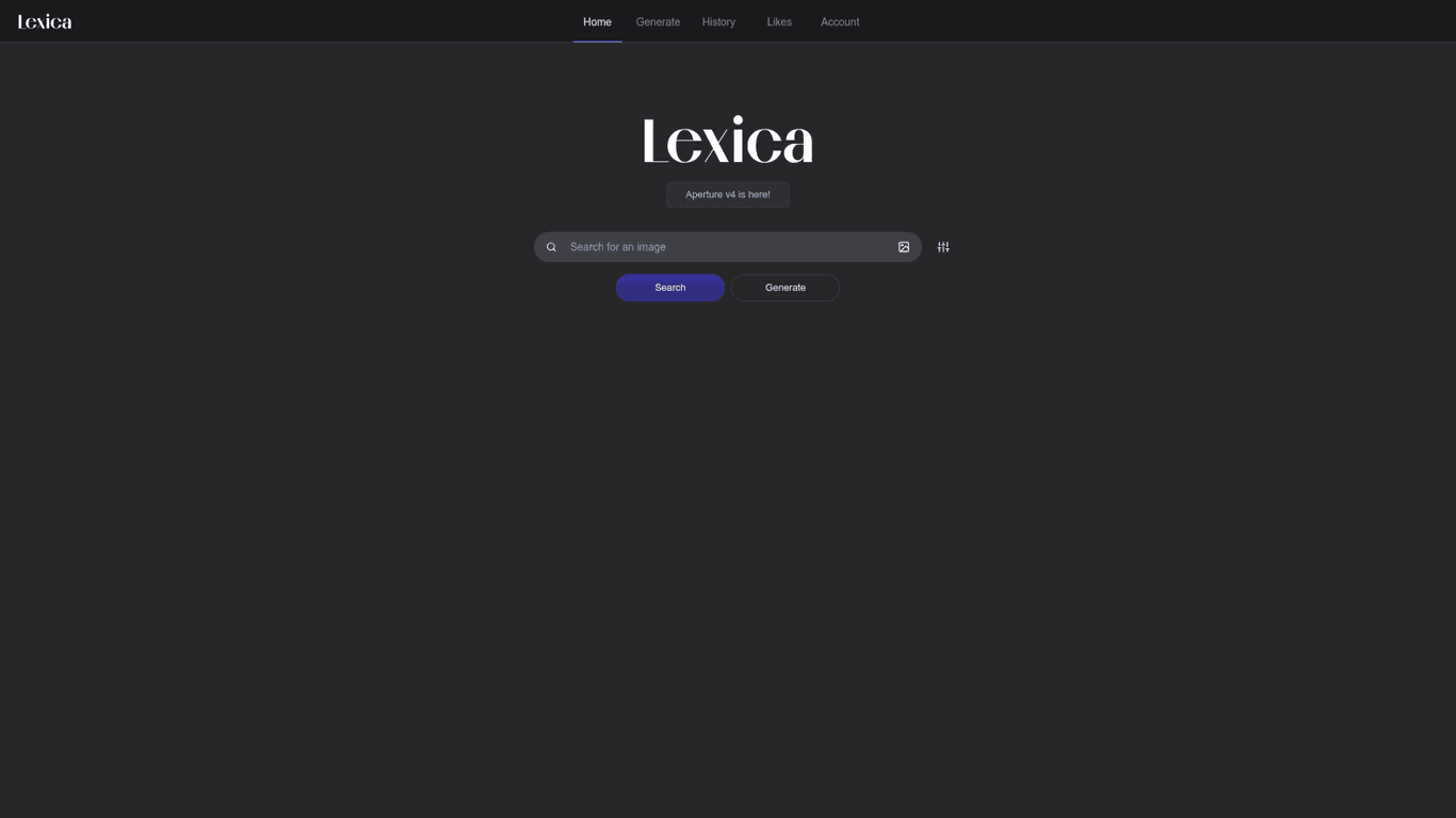 Lexica screenshot