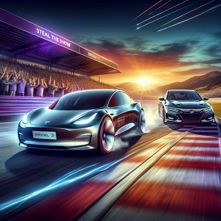 Tesla Model 3 (2025) Steals the Show: Outperforms Honda Accord Sport in Epic Showdown!