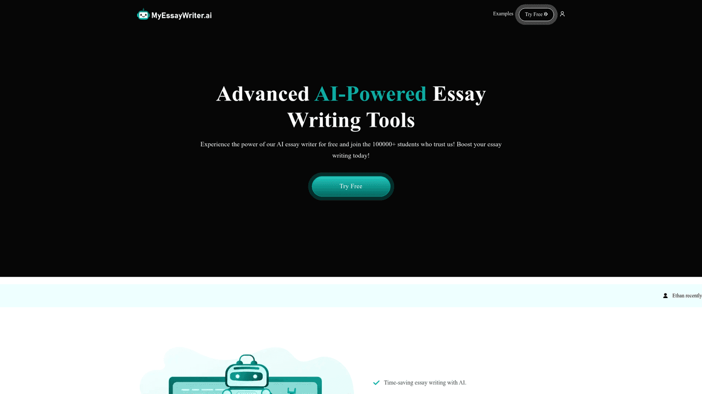 MyEssayWriter.ai screenshot