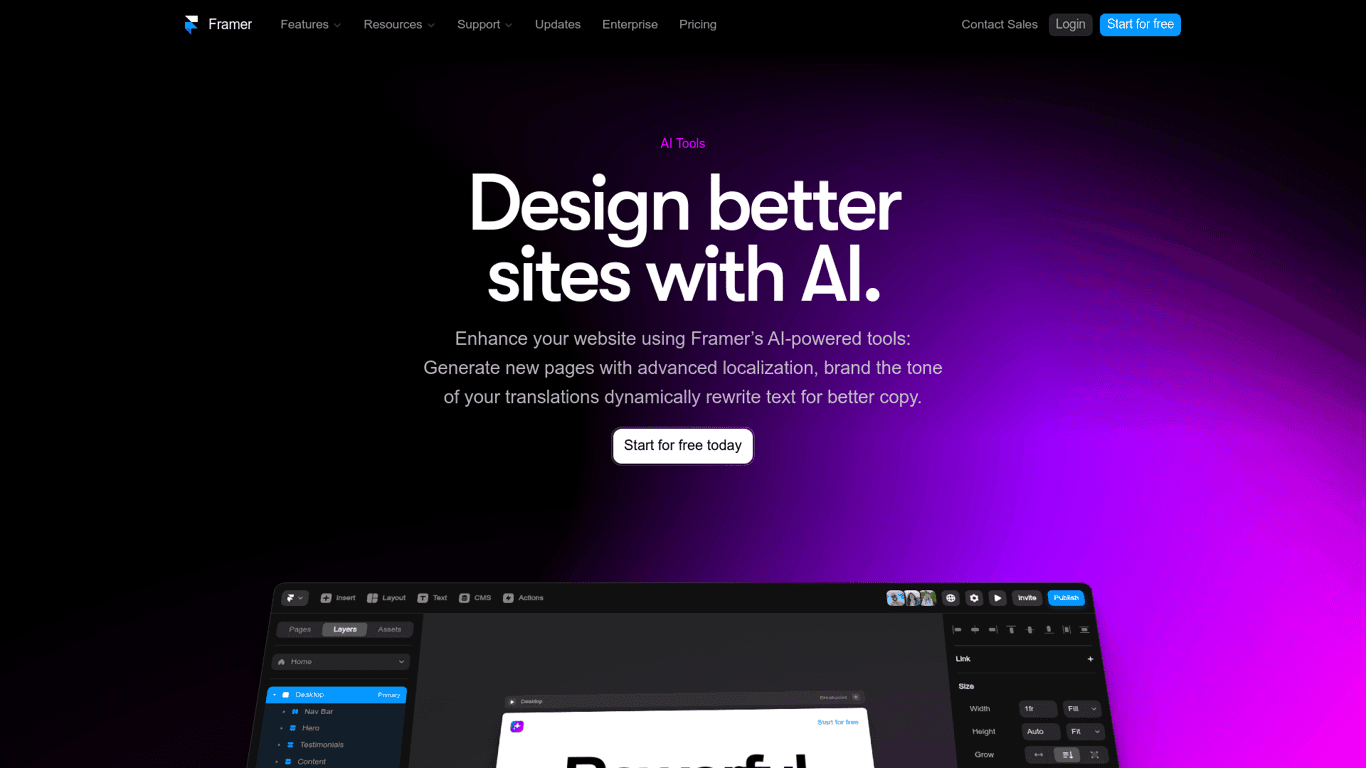 Framer screenshot