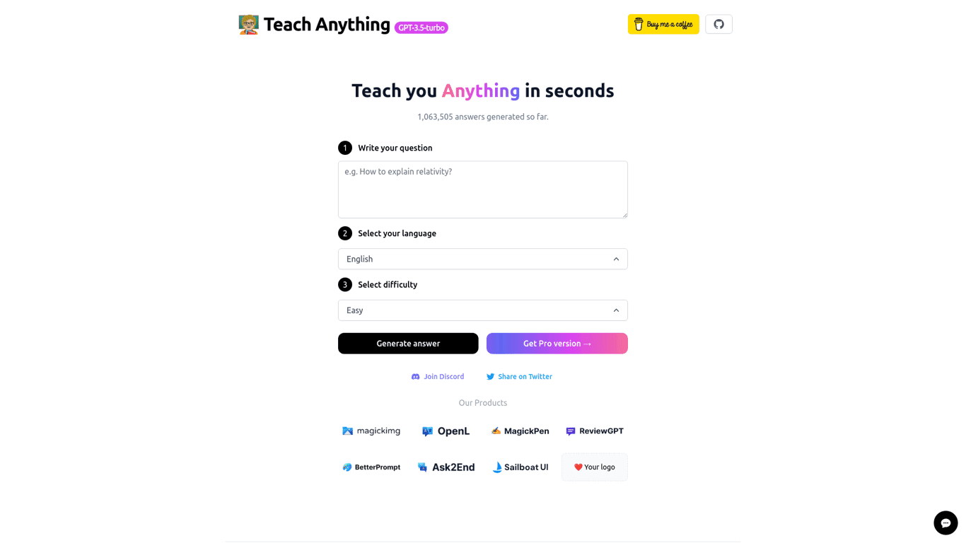 Teach Anything screenshot