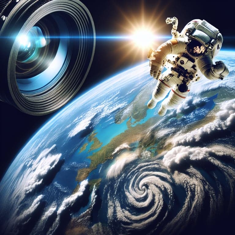 NASA Astronaut Suni Williams Photographed from Earth During Record-Breaking Spacewalk