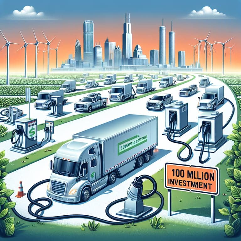 Tesla Secures $100 Million to Power Illinois Electric Truck Charging Corridor