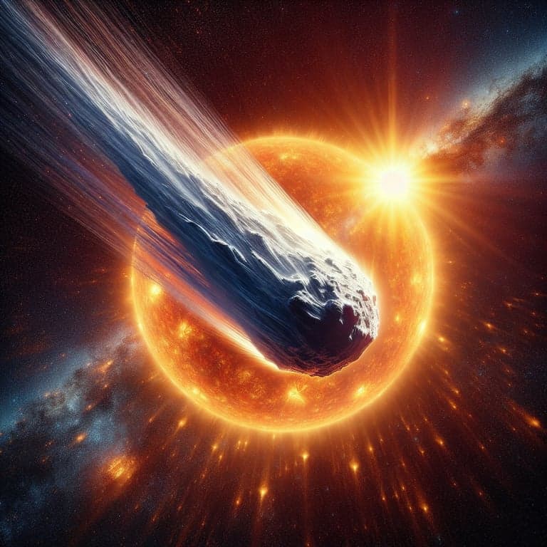 Comet ATLAS Sizzles Past the Sun: A Celestial Dance Caught by SOHO