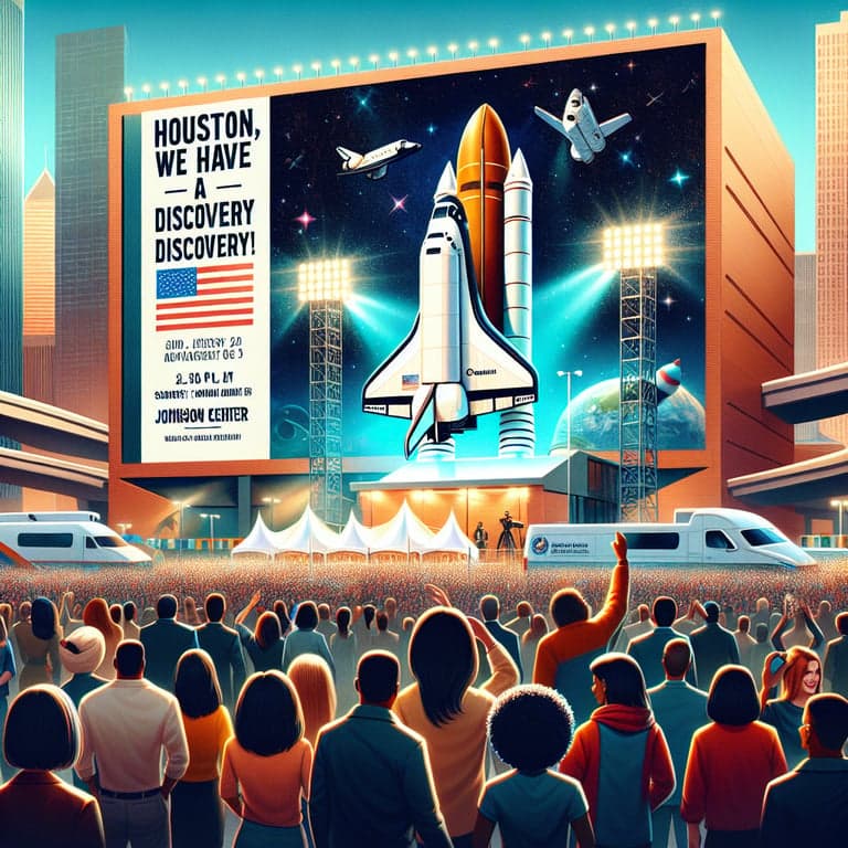 Houston, We Have a Bill! NASA Unveils Space Shuttle Discovery Exhibit at Johnson Center