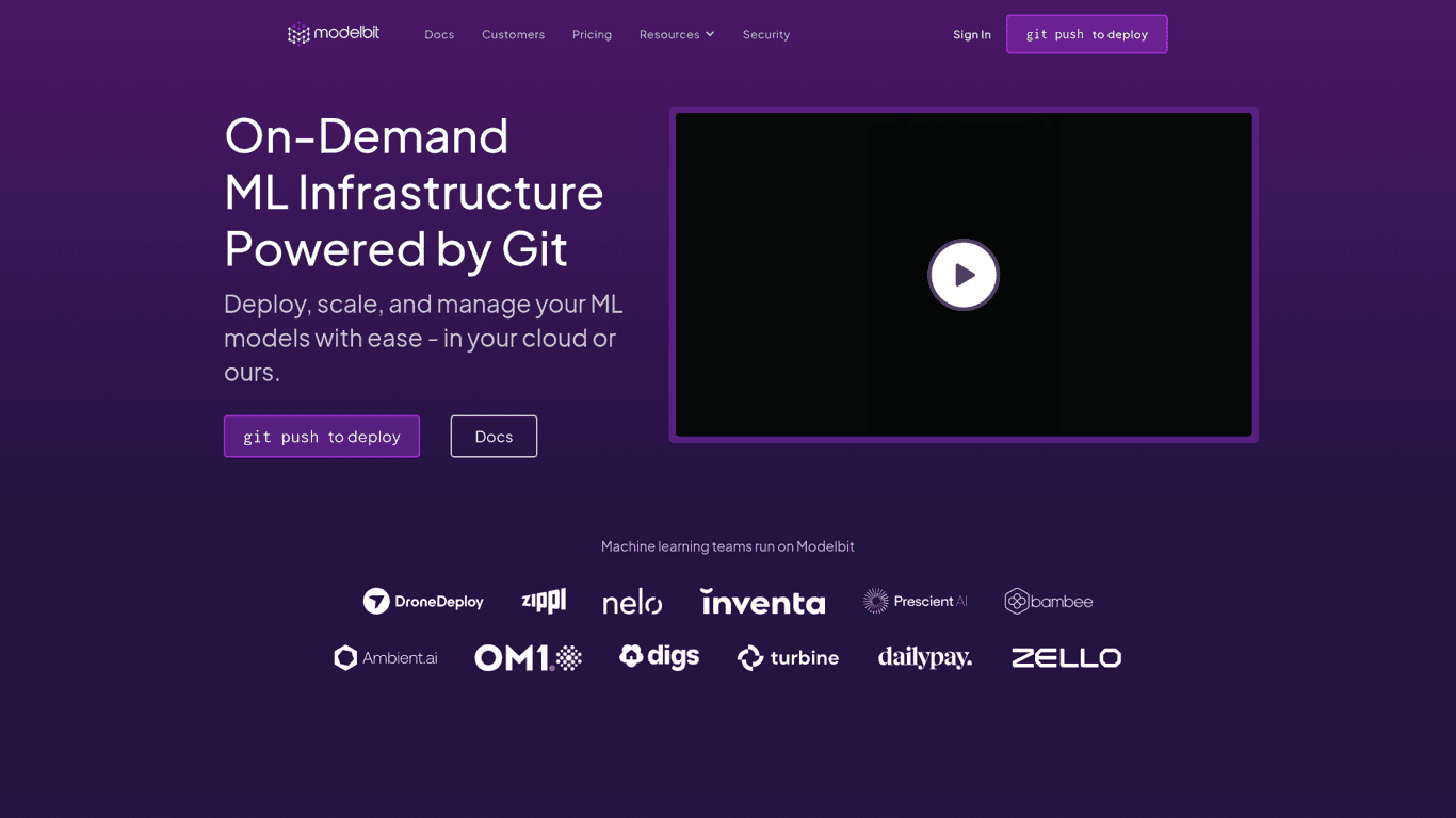 Modelbit screenshot