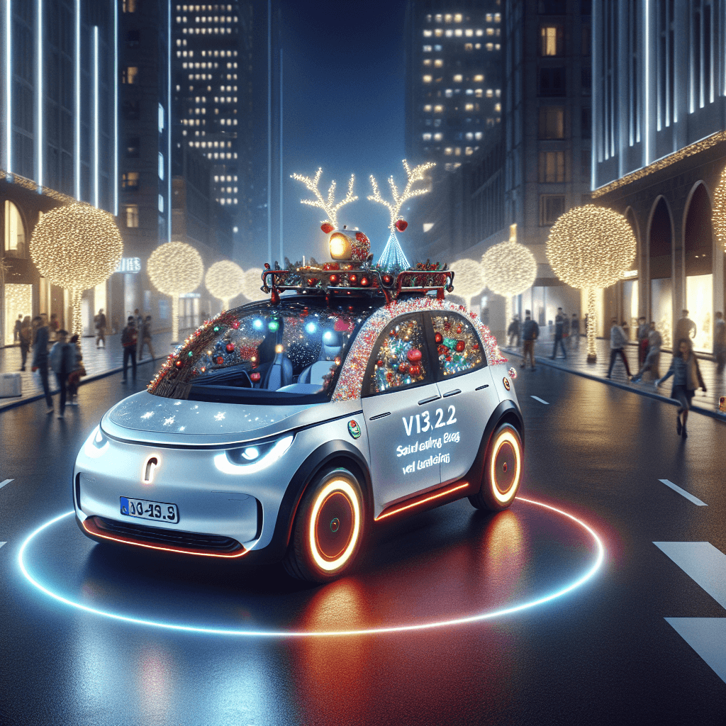 Tesla's FSD V13.2.2 Takes a Festive Drive with New Holiday Features