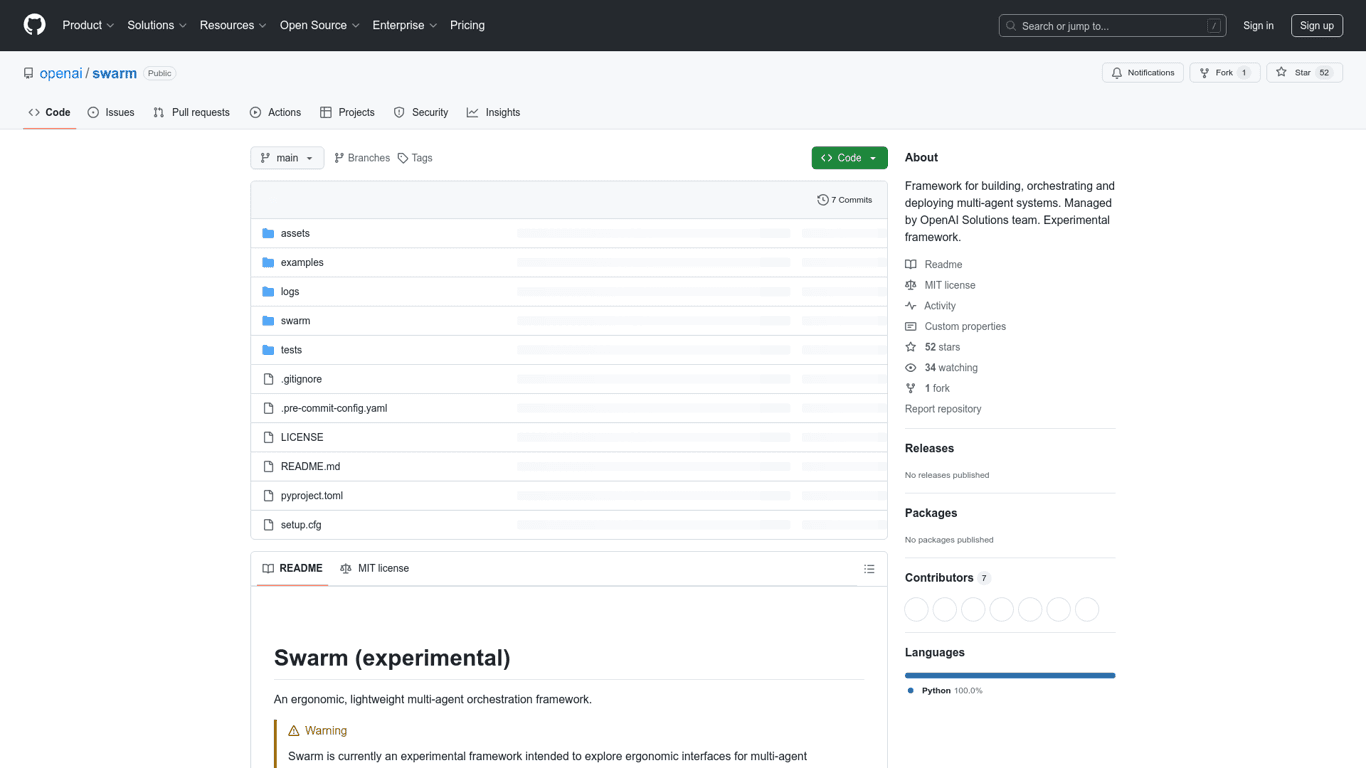 OpenAI Swarm screenshot