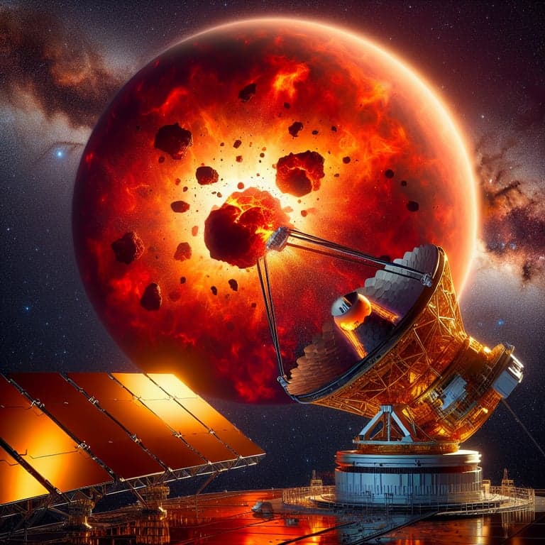 James Webb Space Telescope Captures Stunning Cosmic Drama: A Planet's Fiery Demise