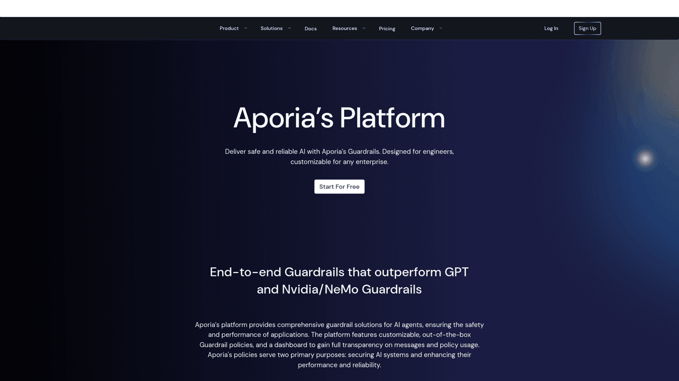 Aporia screenshot