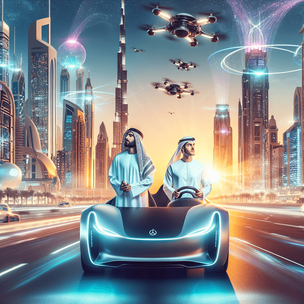 Sheikh Hamdan and Elon Musk's Tech Tour: A Dubai Drive on the Future Road