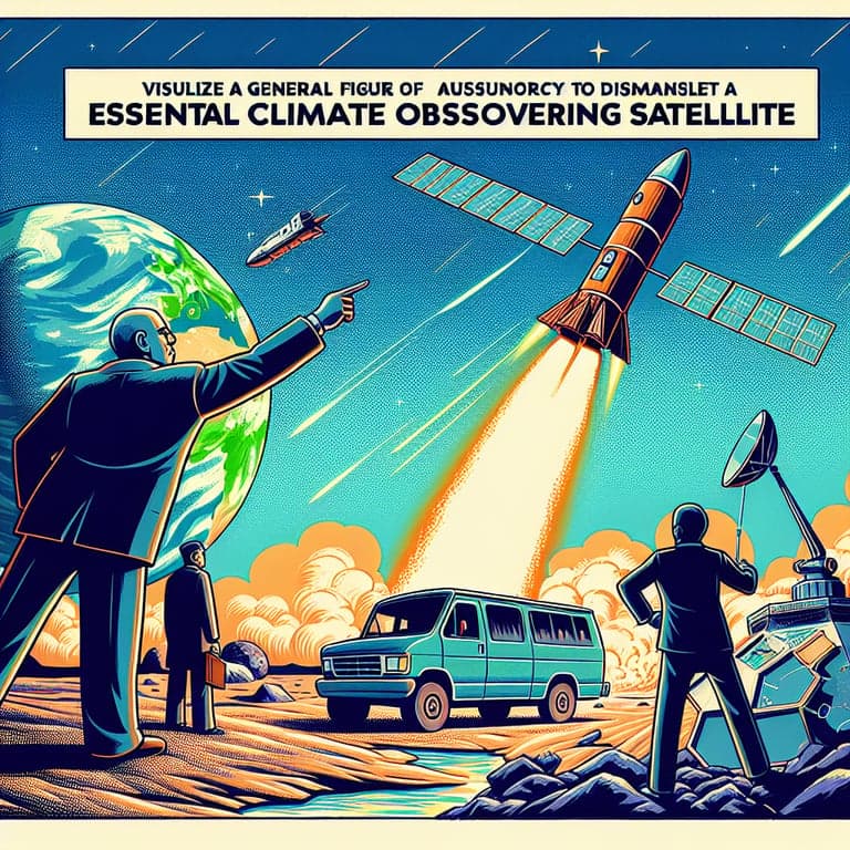 Tensions Skyrocket as Trump Orders NASA to Destroy Vital Climate Satellite