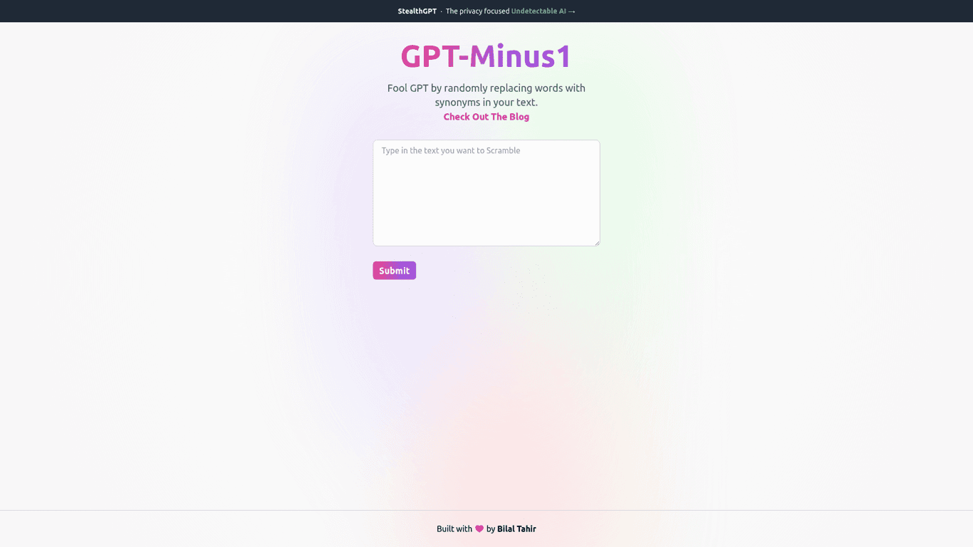 GPT-Minus1 screenshot