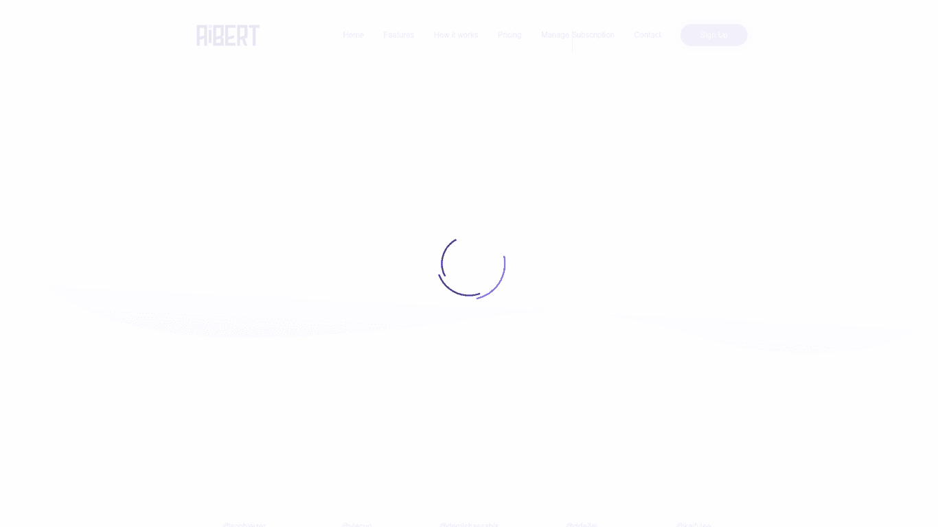 AiBERT screenshot