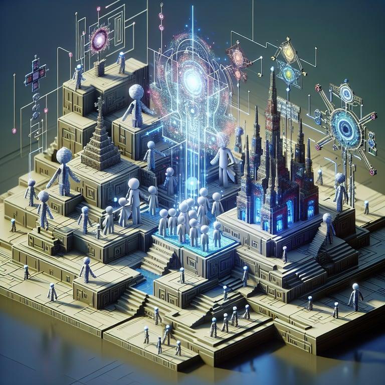 Banner for AI Characters Create Social Ties and Artful Religions in Minecraft Adventure