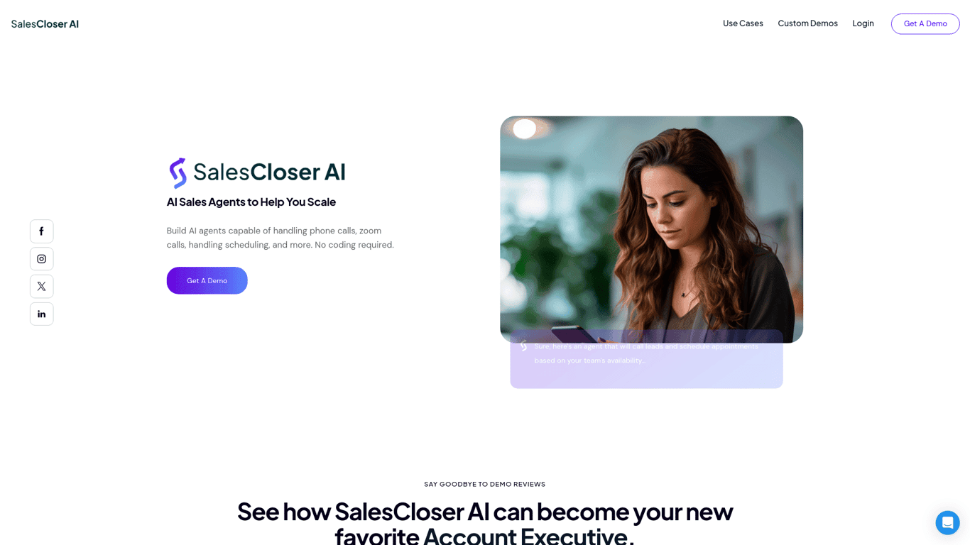 Sales Closer AI screenshot