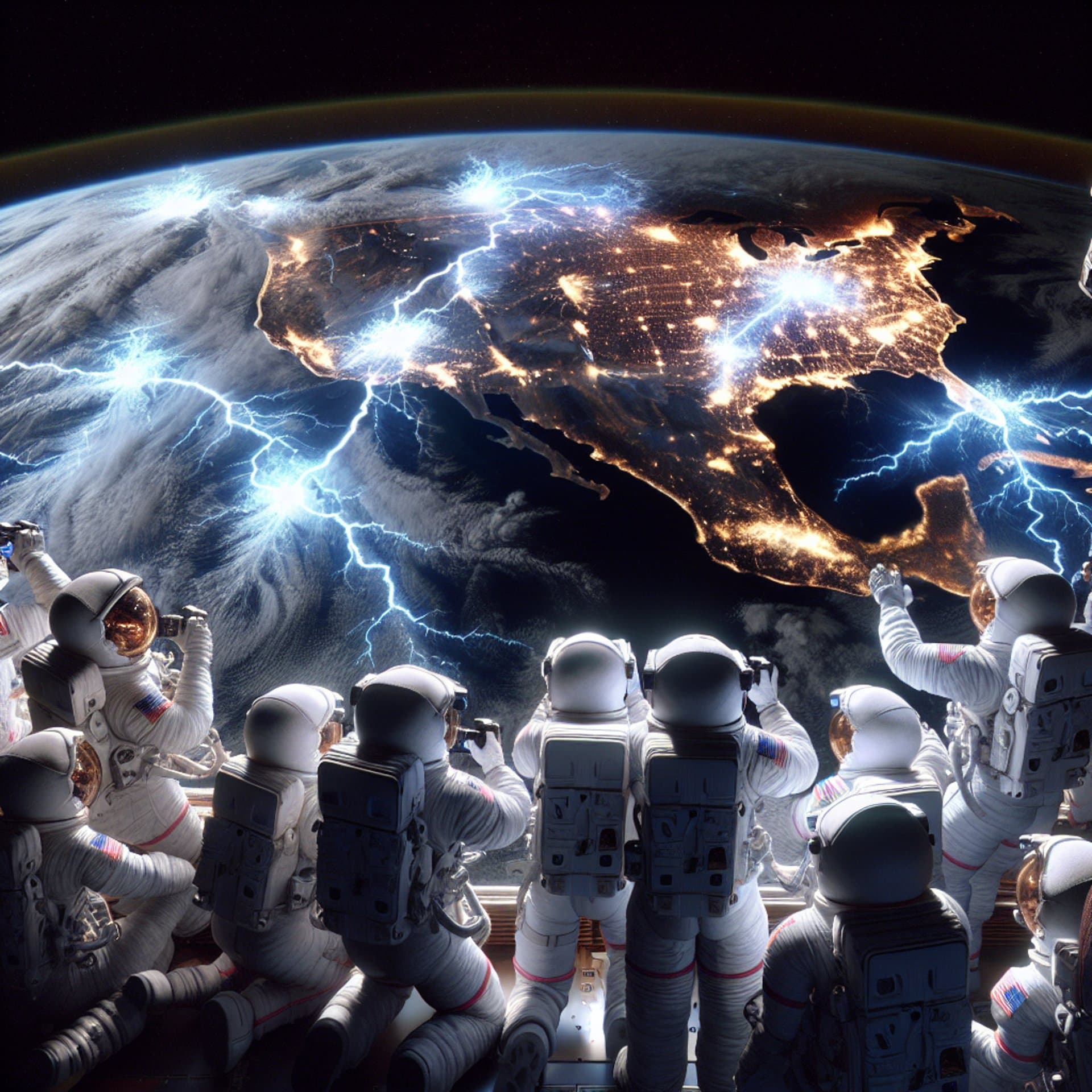 NASA Astronauts Capture Breathtaking Lightning Shows Over the US