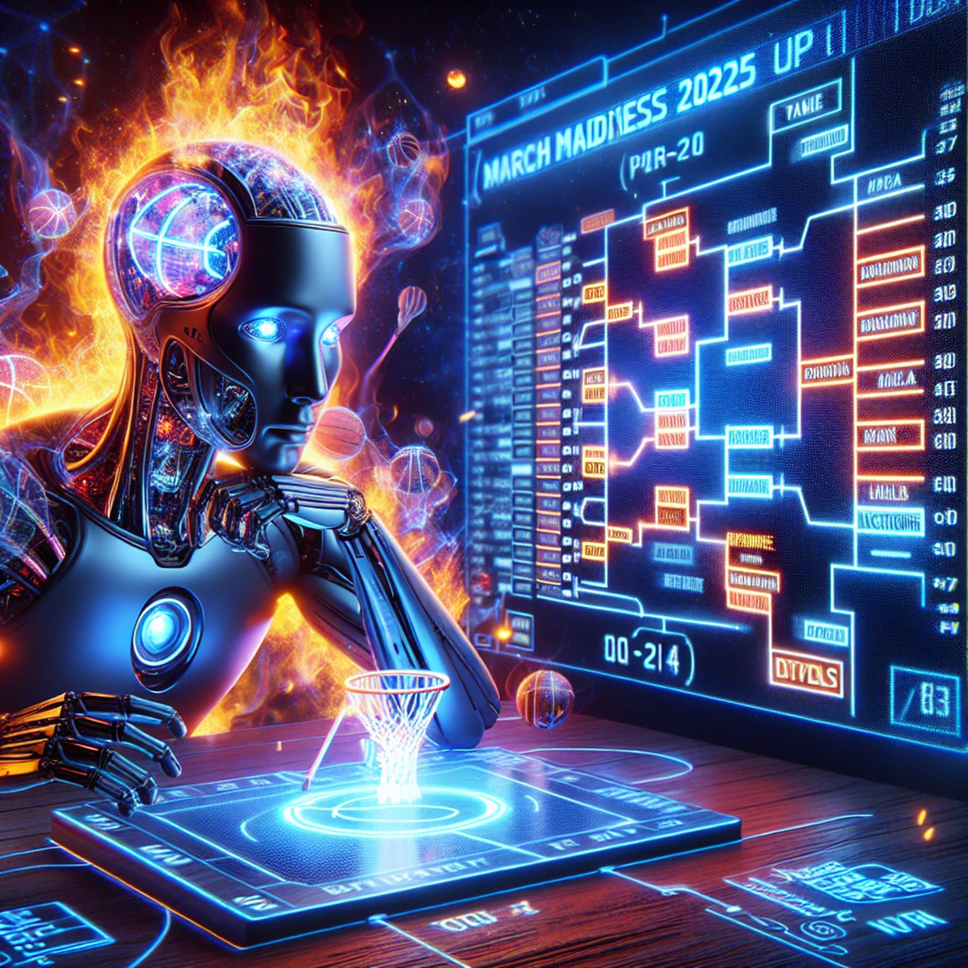 AI-Powered Bracket Predictions: March Madness 2025 Heats Up!