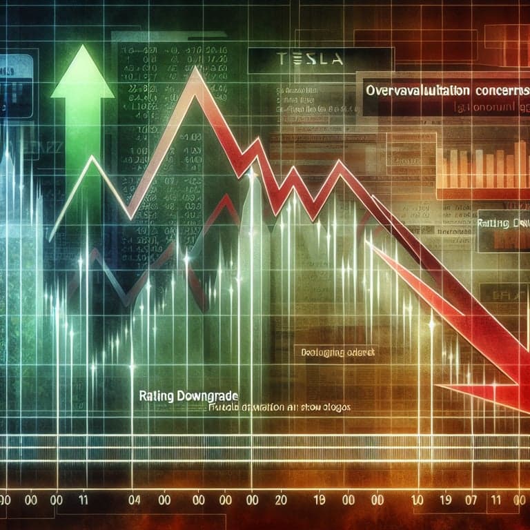 Tesla Stock Takes a Tumble: Overvaluation Concerns Amid Rating Downgrade