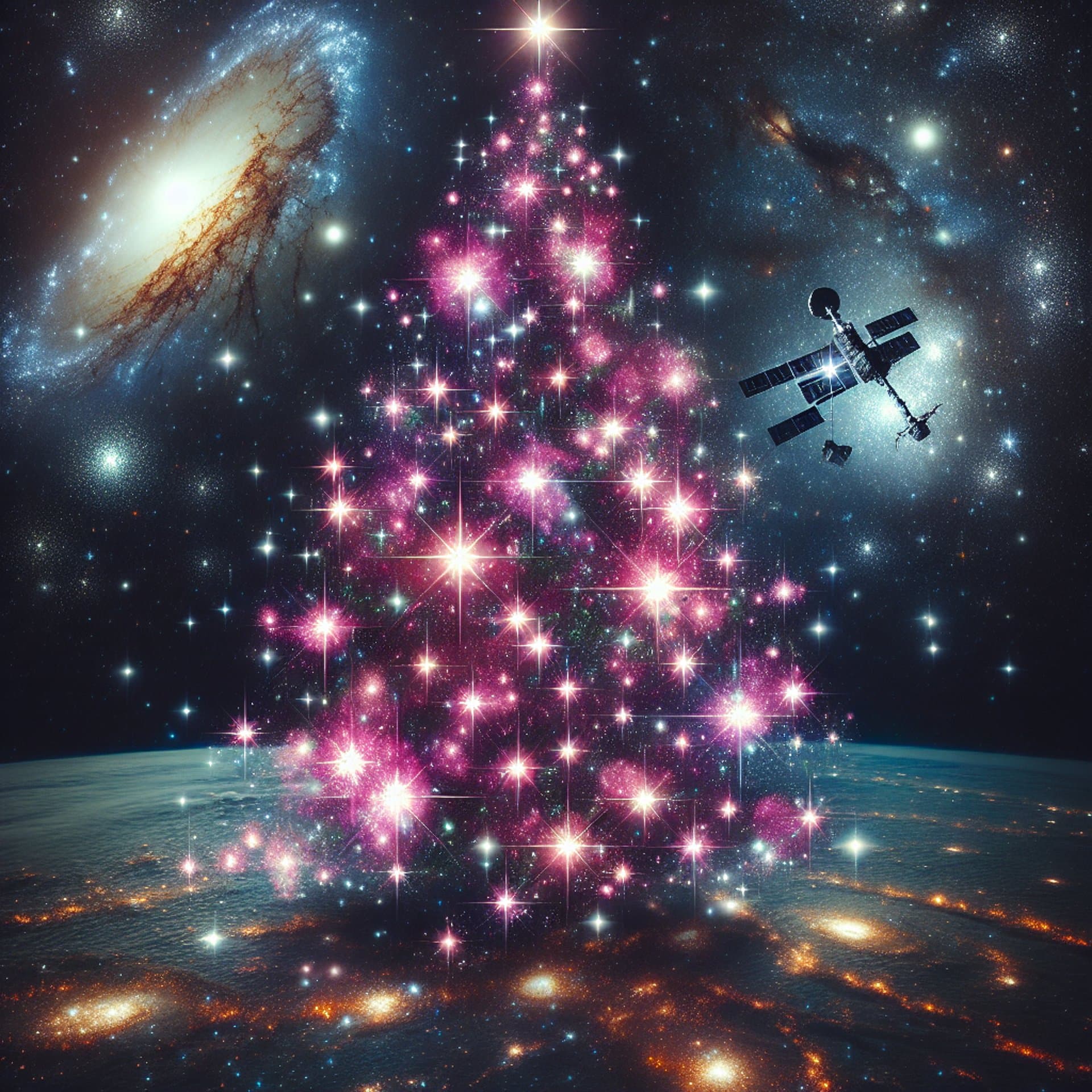 NASA Unveils Cosmic 'Christmas Tree' With Dazzling Young Stars
