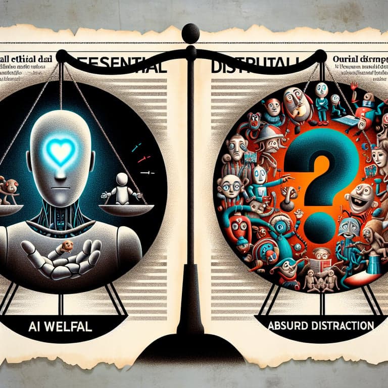 AI Welfare: Essential Ethical Inquiry or Absurd Distraction?