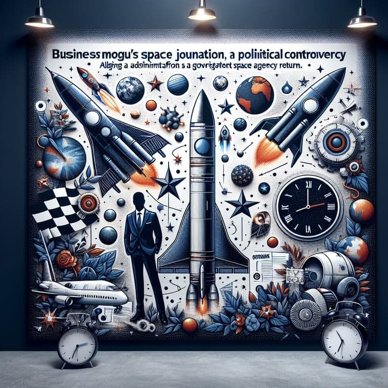 Elon Musk's Space Odyssey Sparks Political Drama: Claims Biden Administration Delays NASA Crew Return