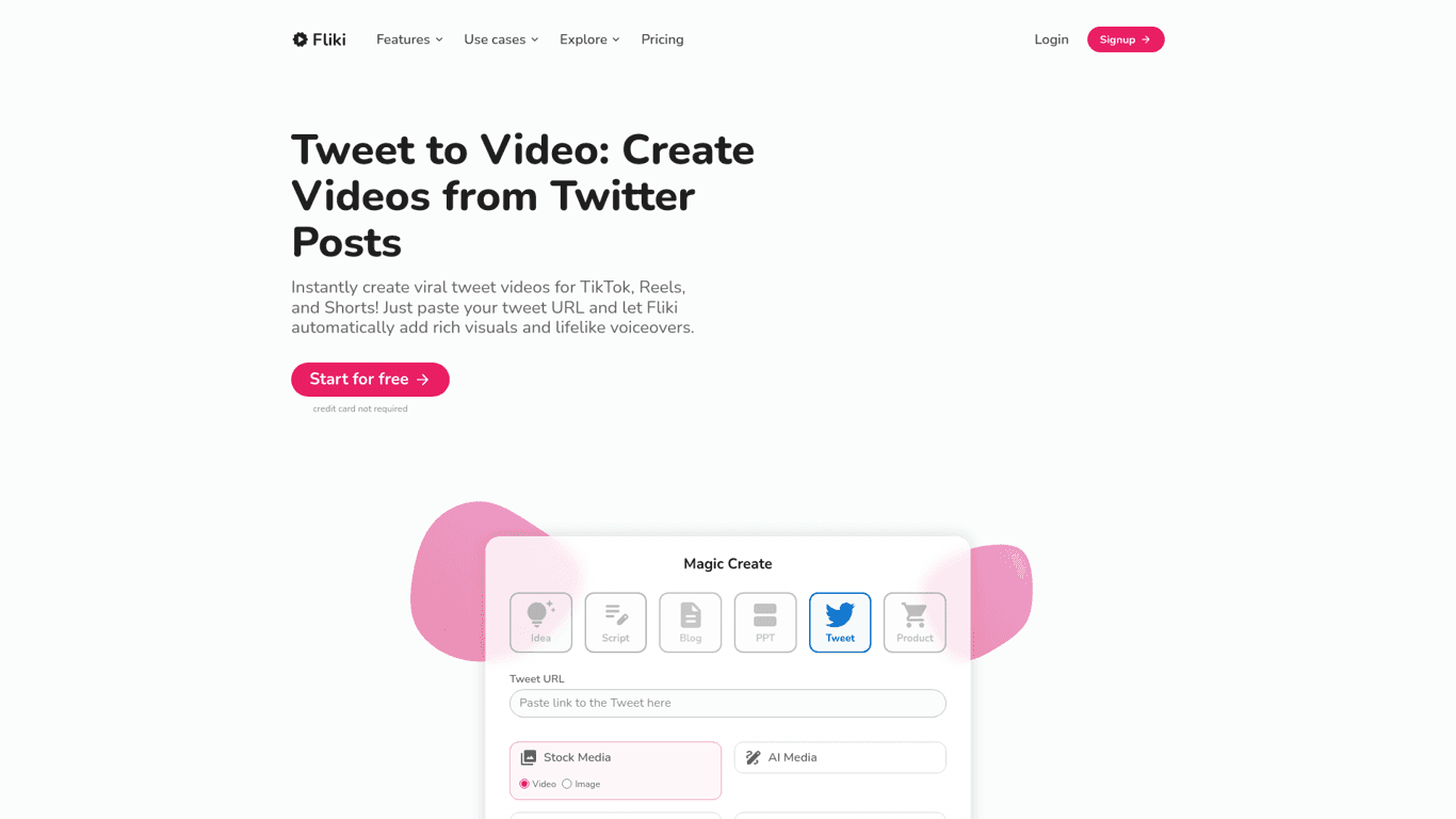 Tweet to Video screenshot