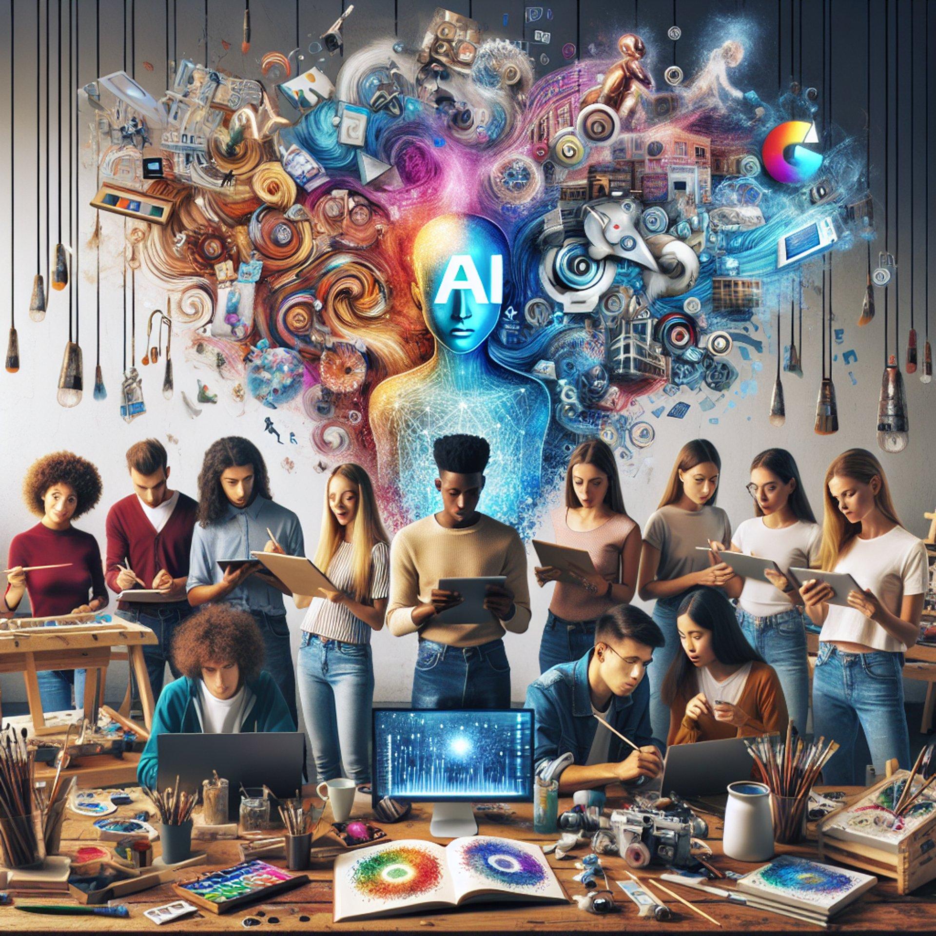 Banner for Young Creatives Embrace AI: Navigating the Future of Art and Technology
