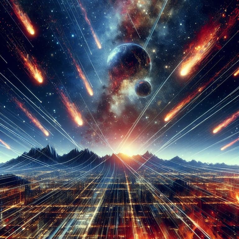 Elon Musk's Starlink Satellites Streaking Across the Sky as Fiery Fireballs