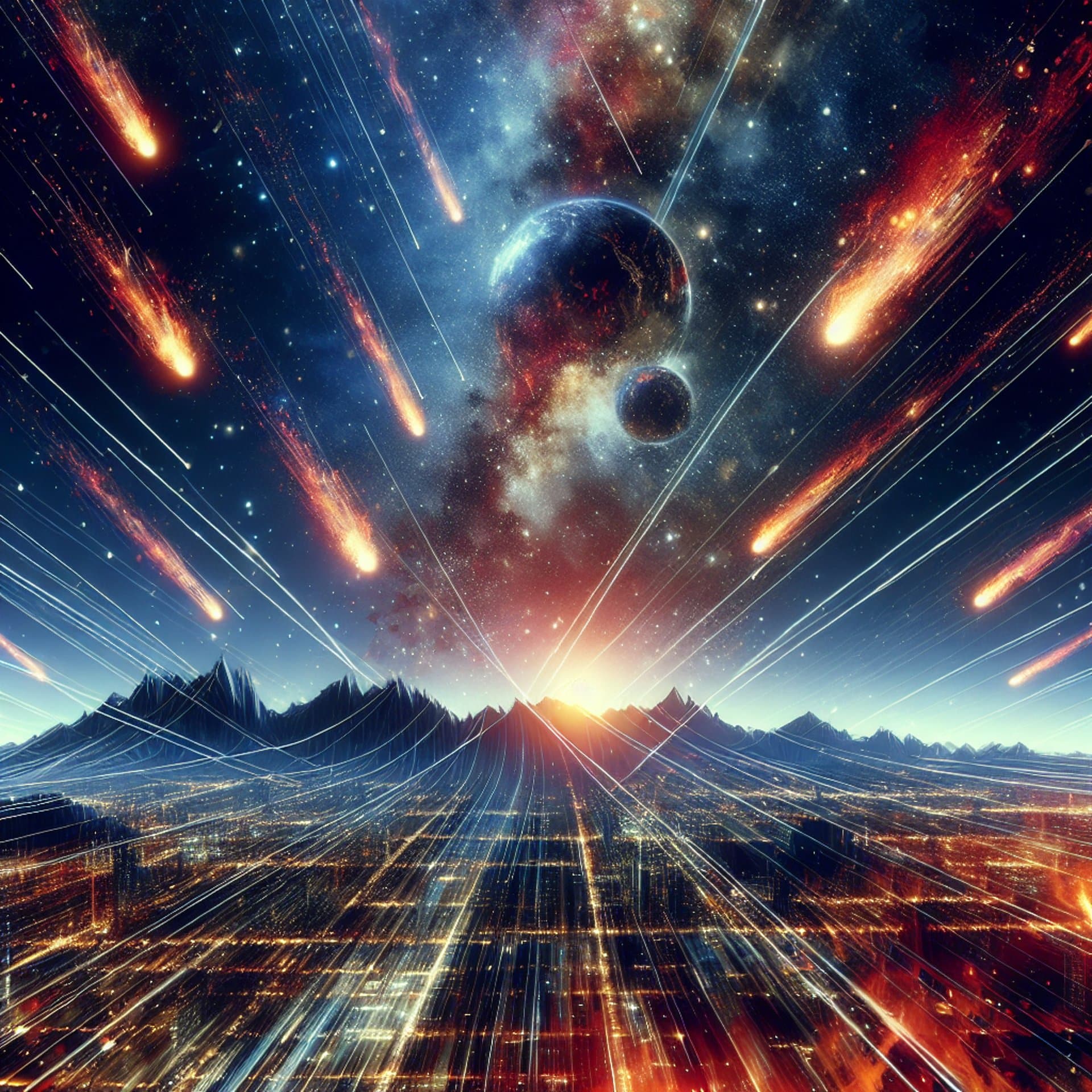 Elon Musk's Starlink Satellites Streaking Across the Sky as Fiery Fireballs