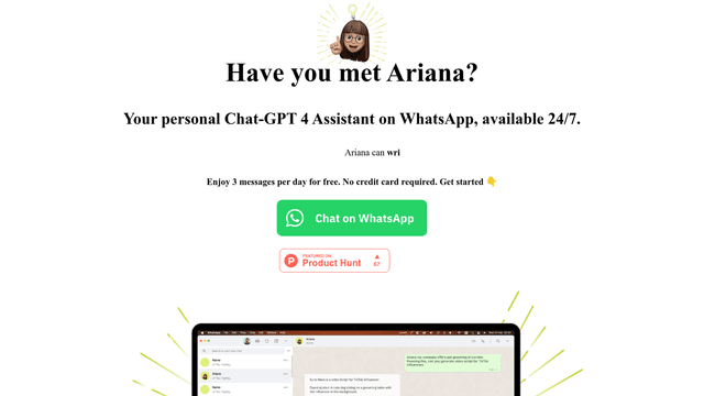 Thumbnail image for Ariana WhatsApp AI-Assistant  - Timworks