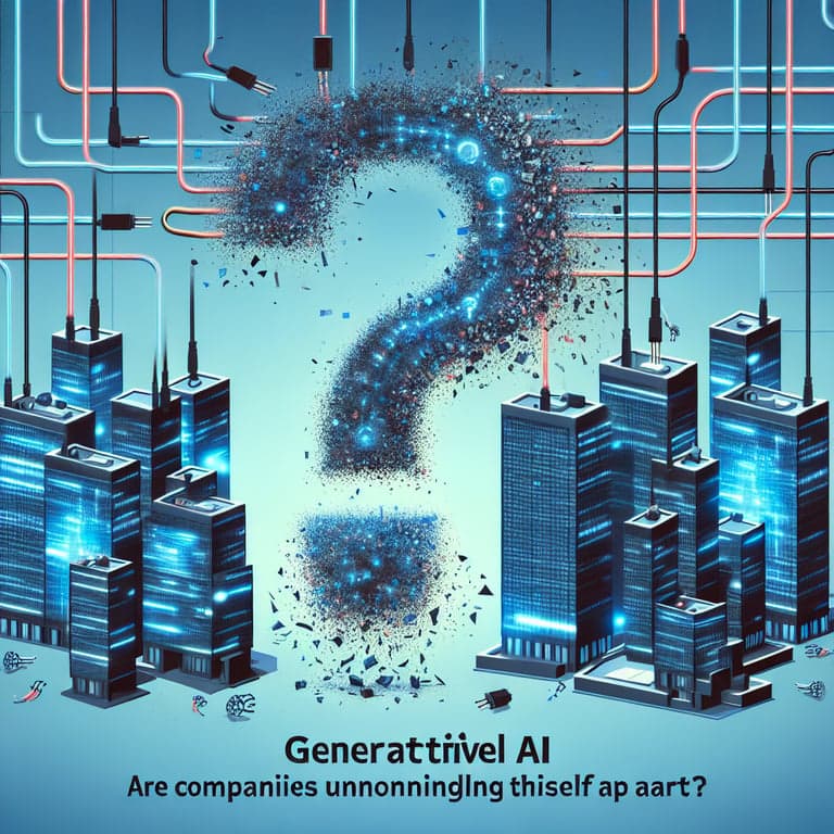 Generative AI: Are Companies Unknowingly Tearing Themselves Apart?