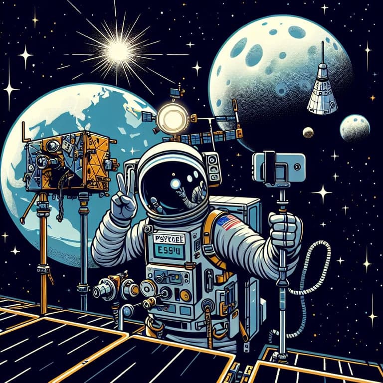 NASA's Psyche Mission: A Cosmic Selfie Session with Earth and the Moon!
