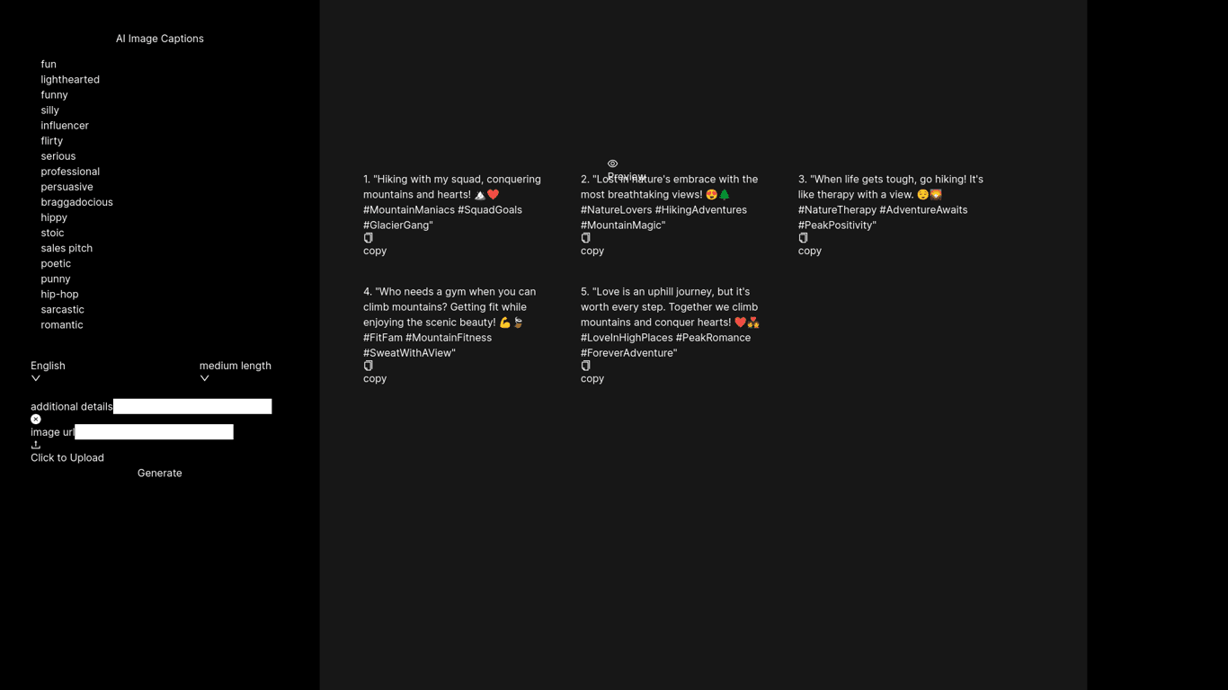 Felix Link Captions screenshot
