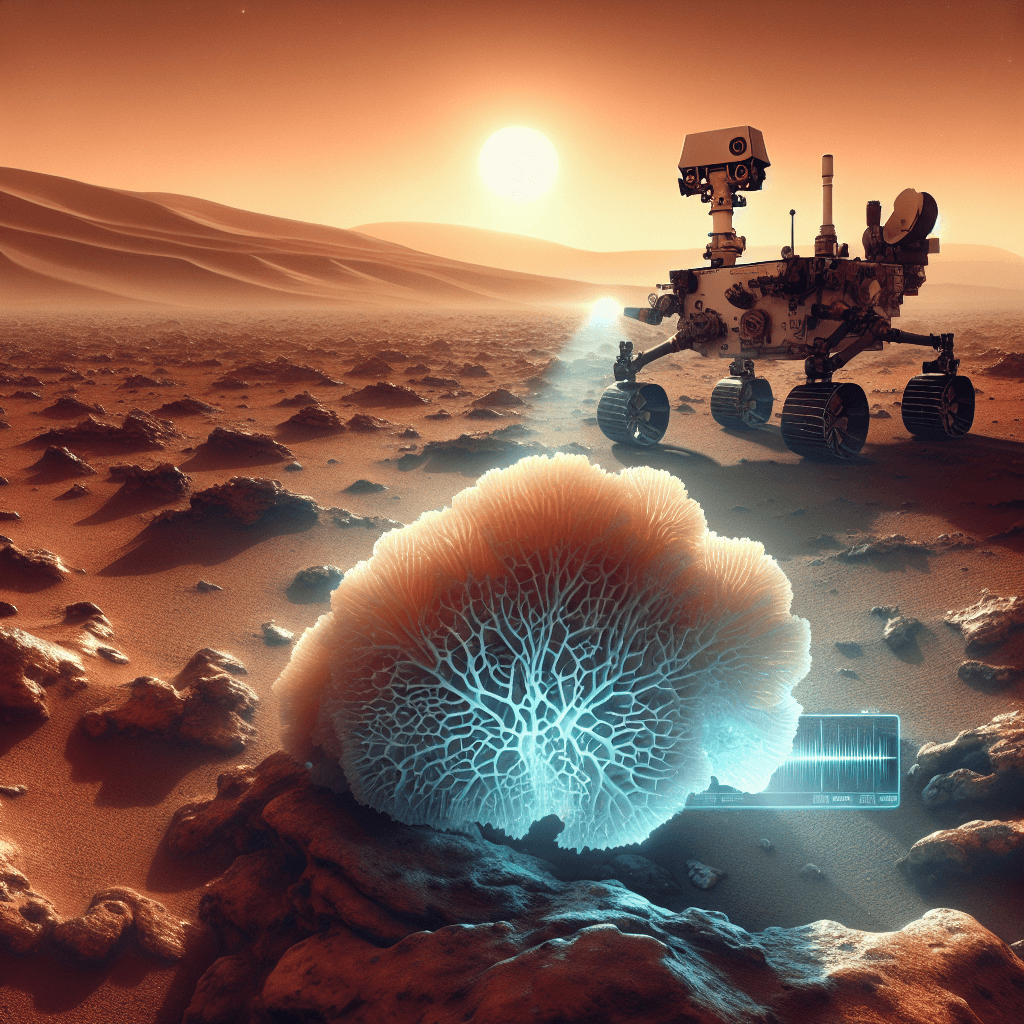 NASA's Curiosity Rover Uncovers Coral-Like Rock Formation on Mars: A Window into the Red Planet's Watery Past