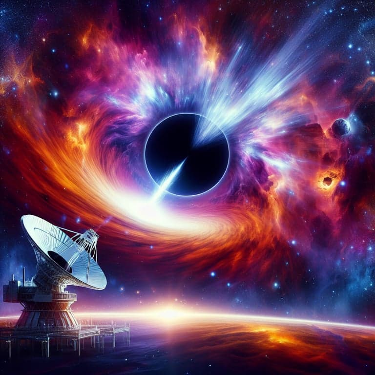 NASA's Chandra Observatory Unveils Colossal Black Hole Jet Light Show!