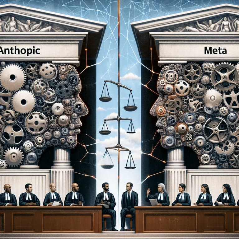 Judicial Split: US Courts Tackle Fair Use in AI Training with Anthropic and Meta Cases