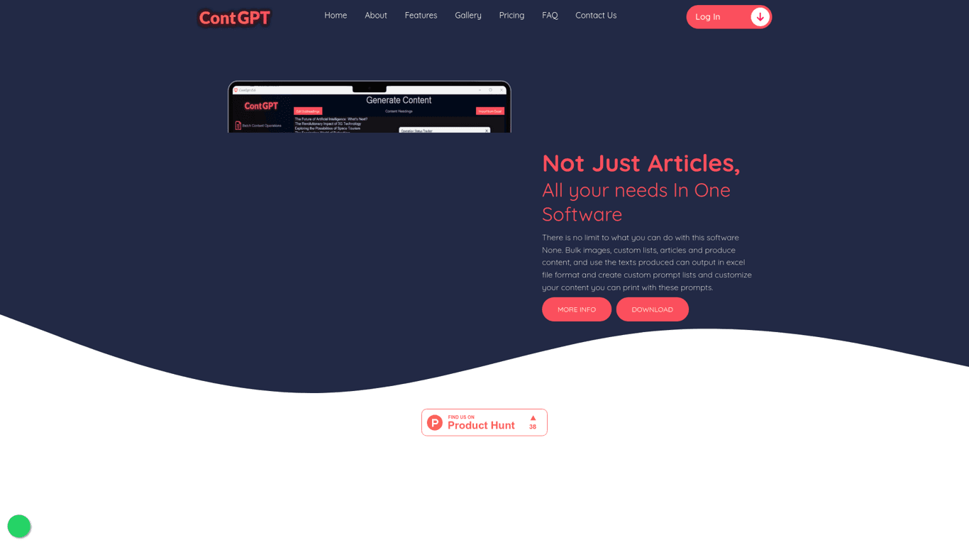 ContGPT screenshot